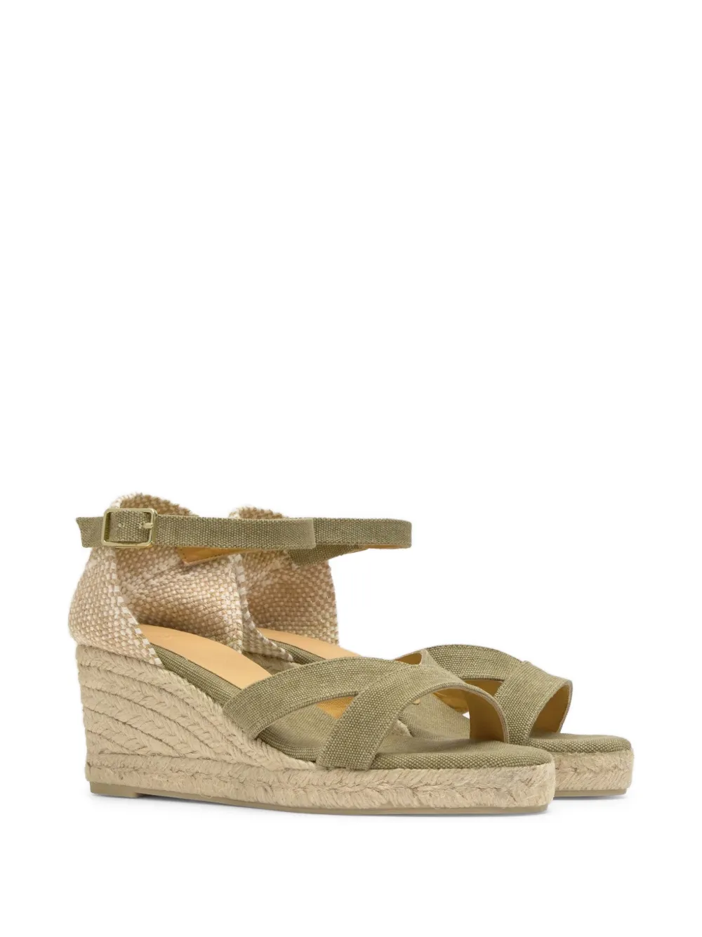  Castañer Alpargatas Bruna Con Cuña - Verde 