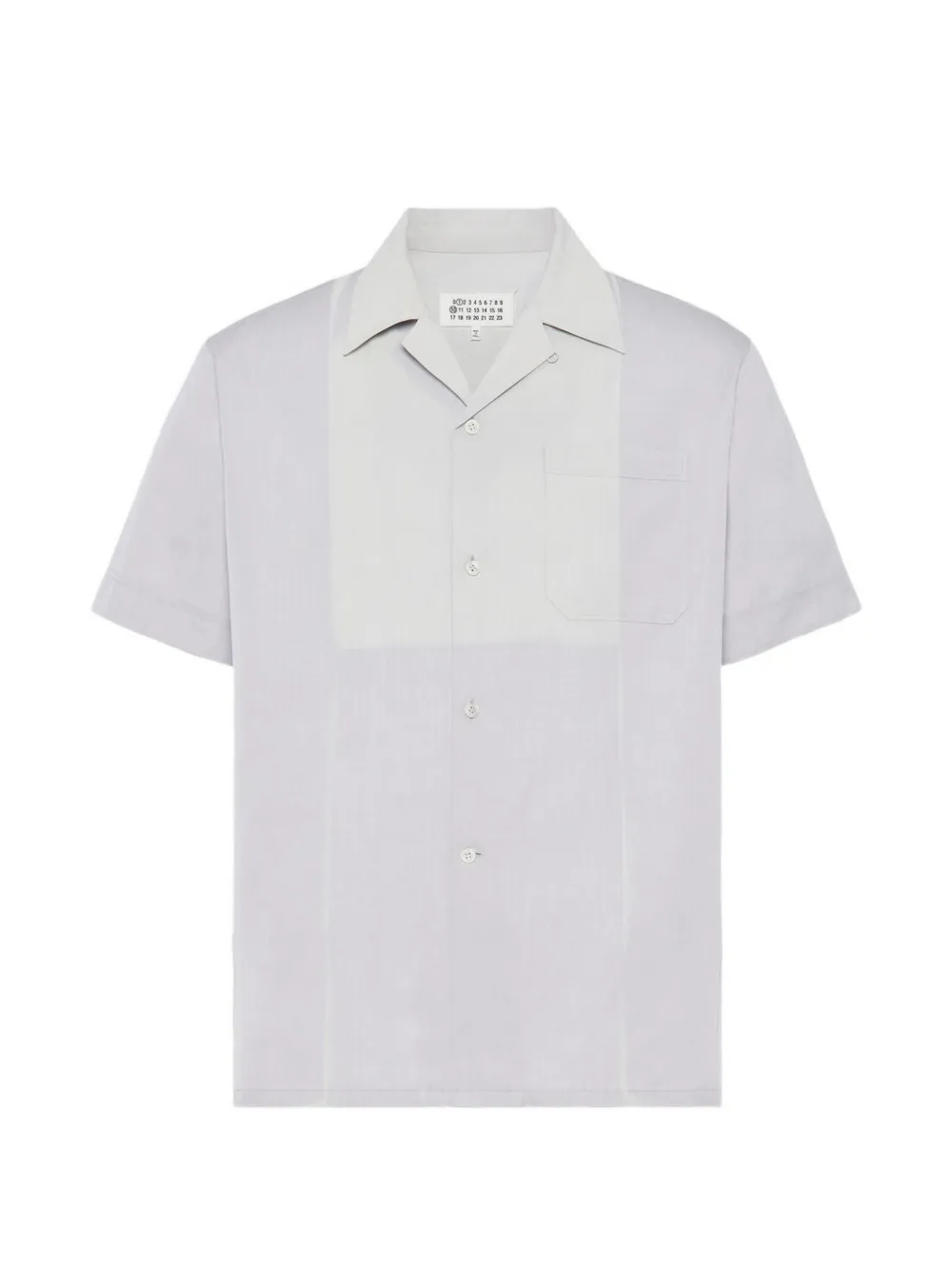 Maison Margiela panelled short-sleeved shirt - Grau