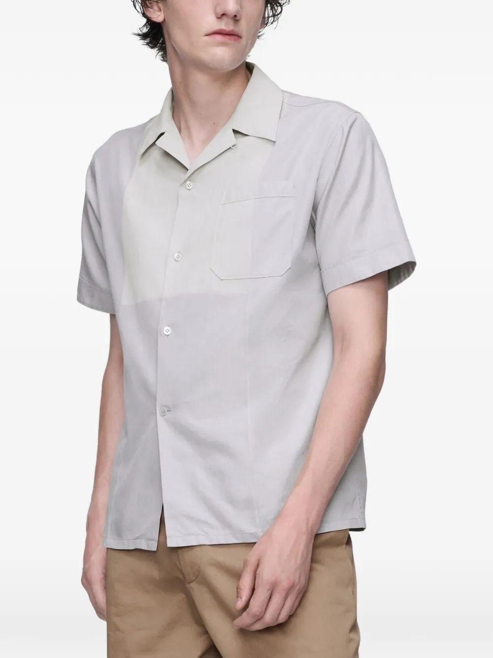 Maison Margiela Overhemd met vlakken Grijs