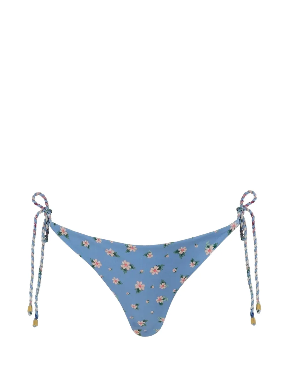 Agua Bendita Tammy floral-print reversible bikini bottoms - Bianco
