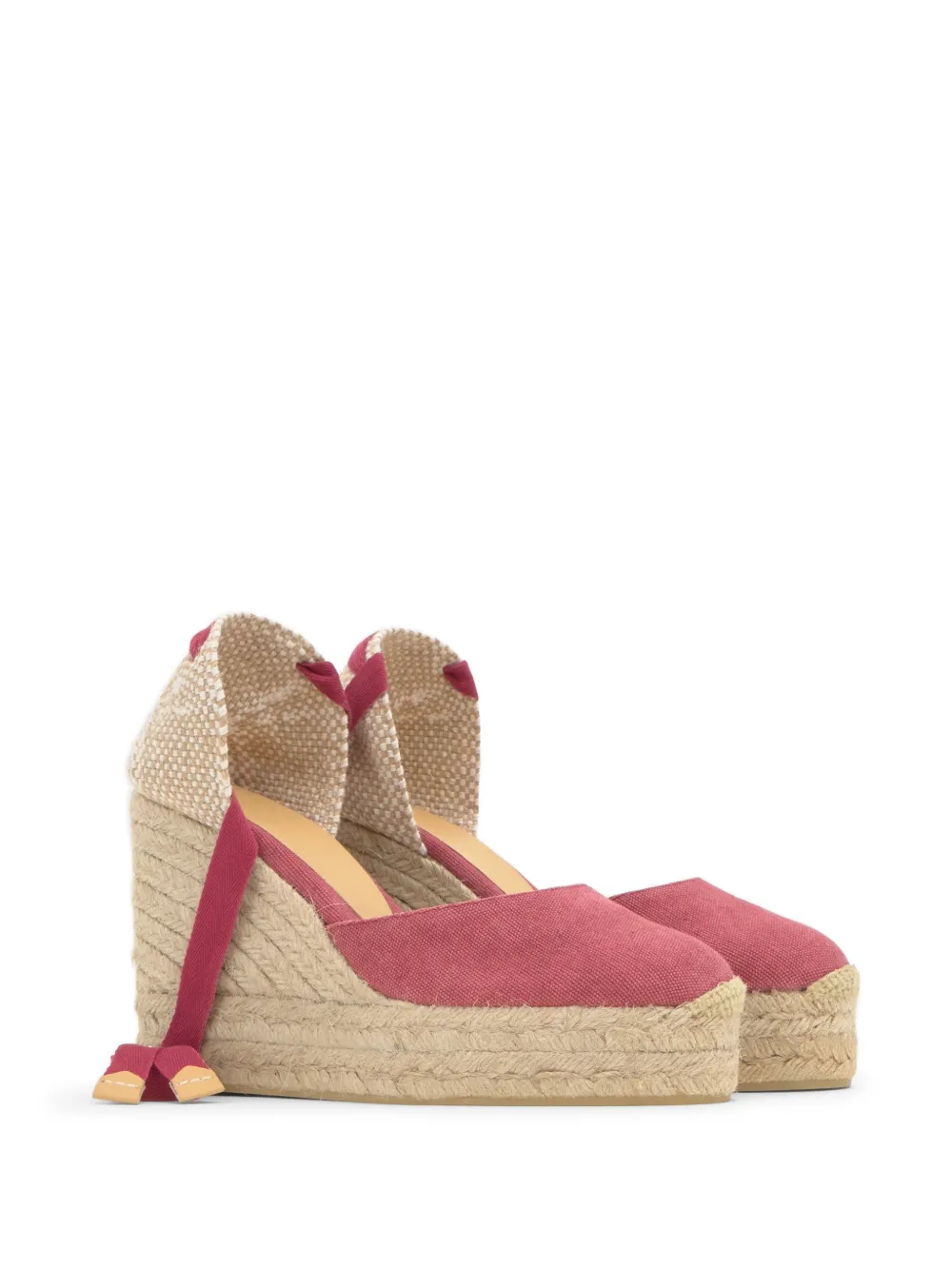 Castañer Carina espadrilles met sleehak Roze