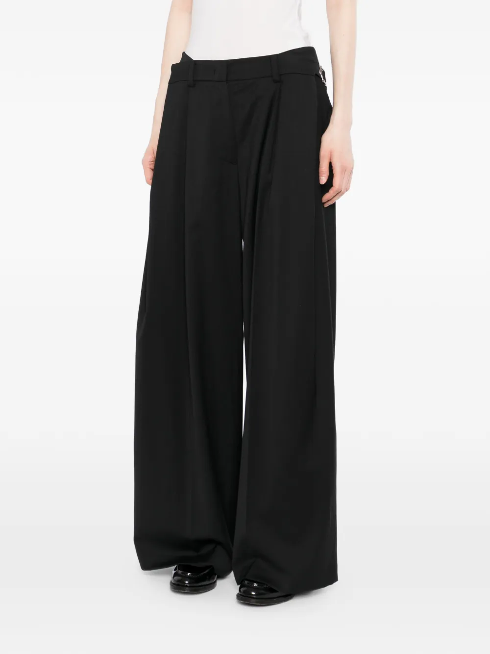 System Pantalones Con Detalle De Pinza - Negro 