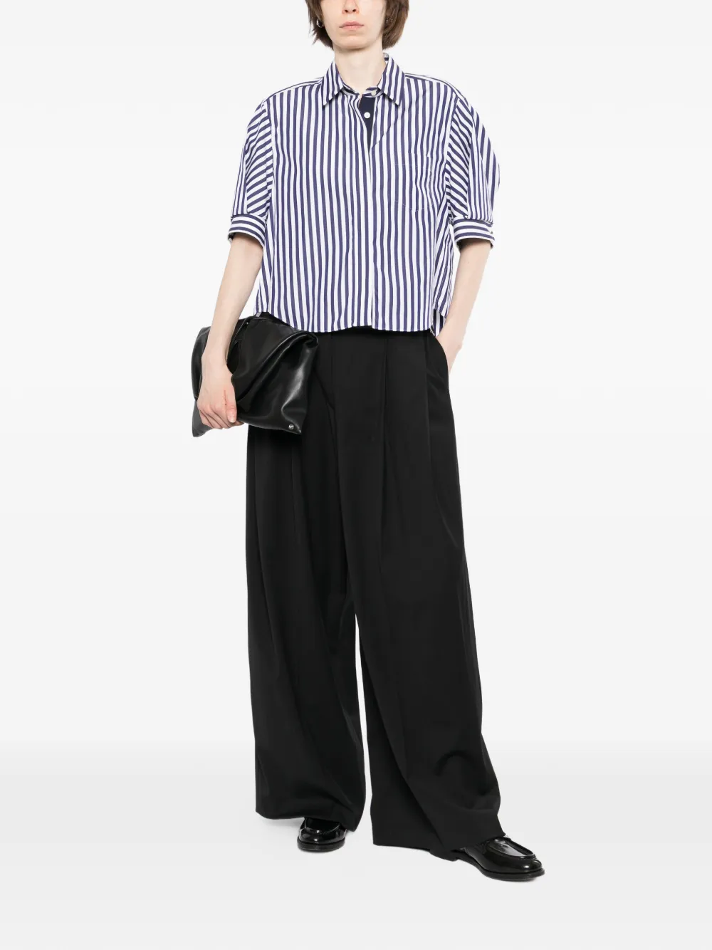  System Pantalones Con Detalle De Pinza - Negro 
