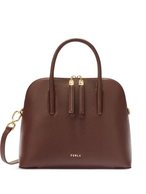 Furla S Atmosfera Dome leather tote bag