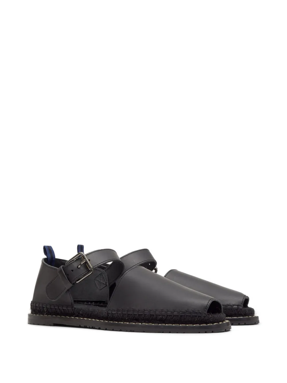 Castañer Fer leather sandals Zwart