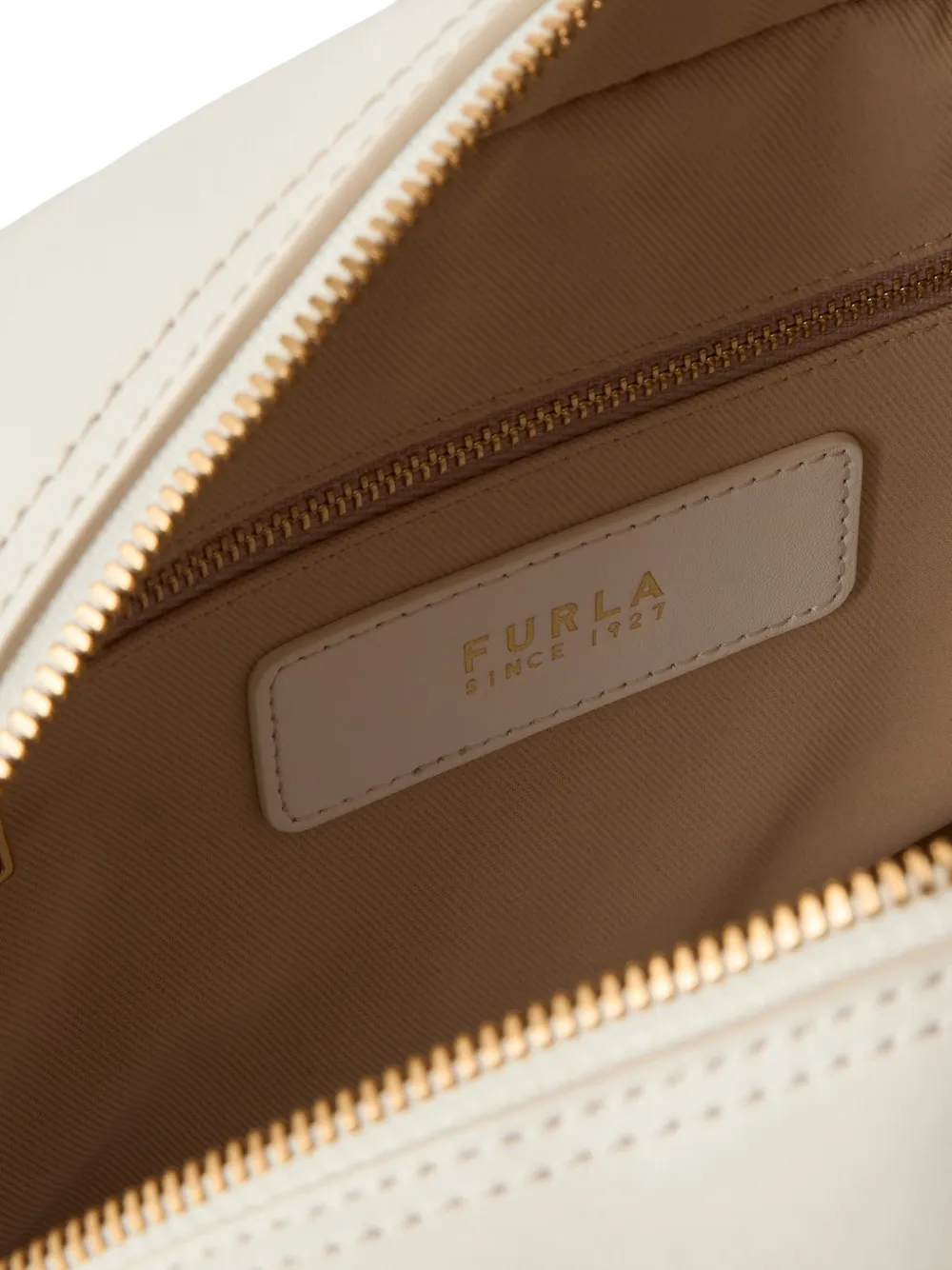 Furla Dome leren shopper Wit