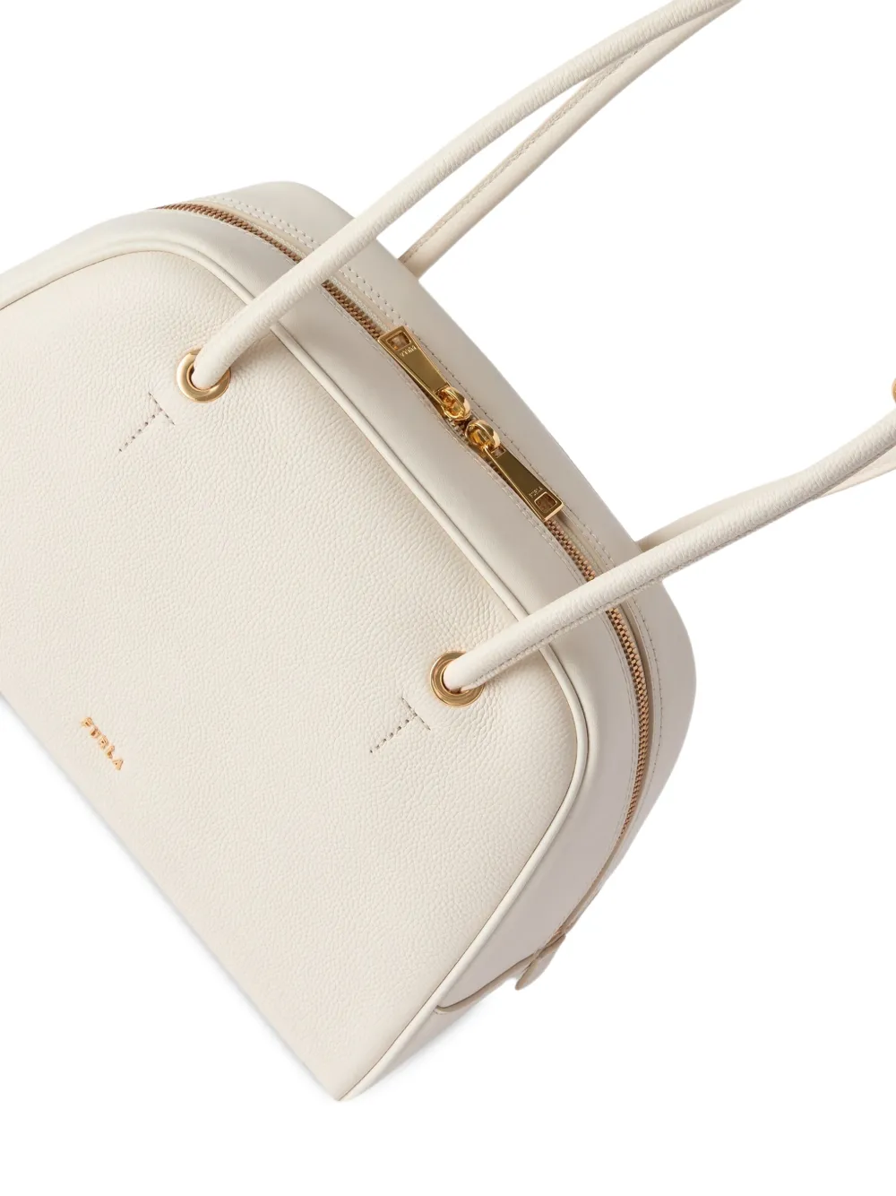 Furla Dome leren shopper Wit
