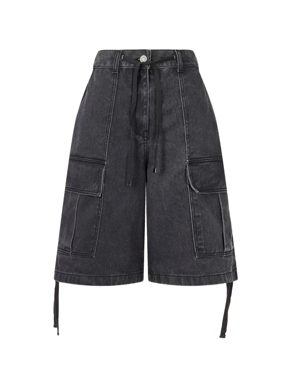 TOMBOY drawstring-hem cargo pants - Grigio