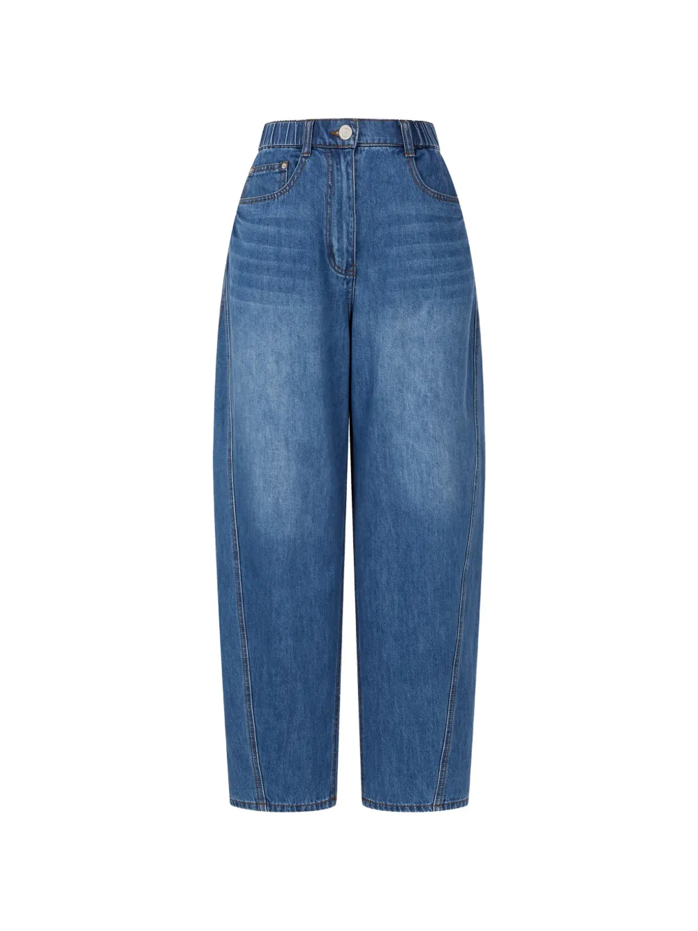 TOMBOY Curved denim jeans - Blu