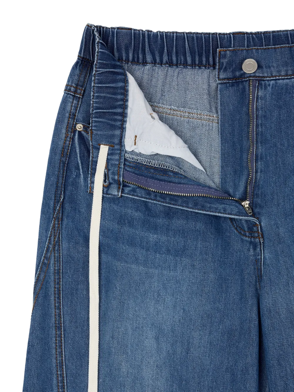 TOMBOY Curved denim jeans Blauw