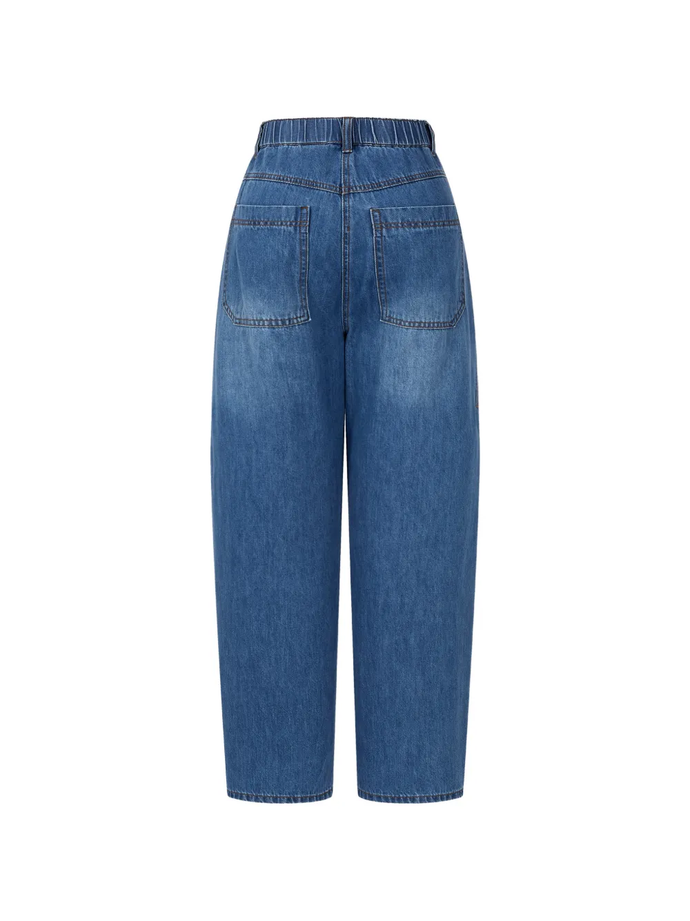 TOMBOY Curved denim jeans Blauw