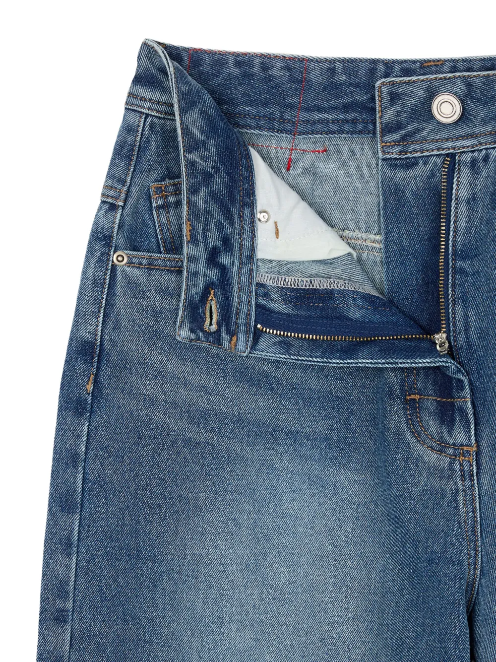 TOMBOY Ruimvallende denim shorts Blauw