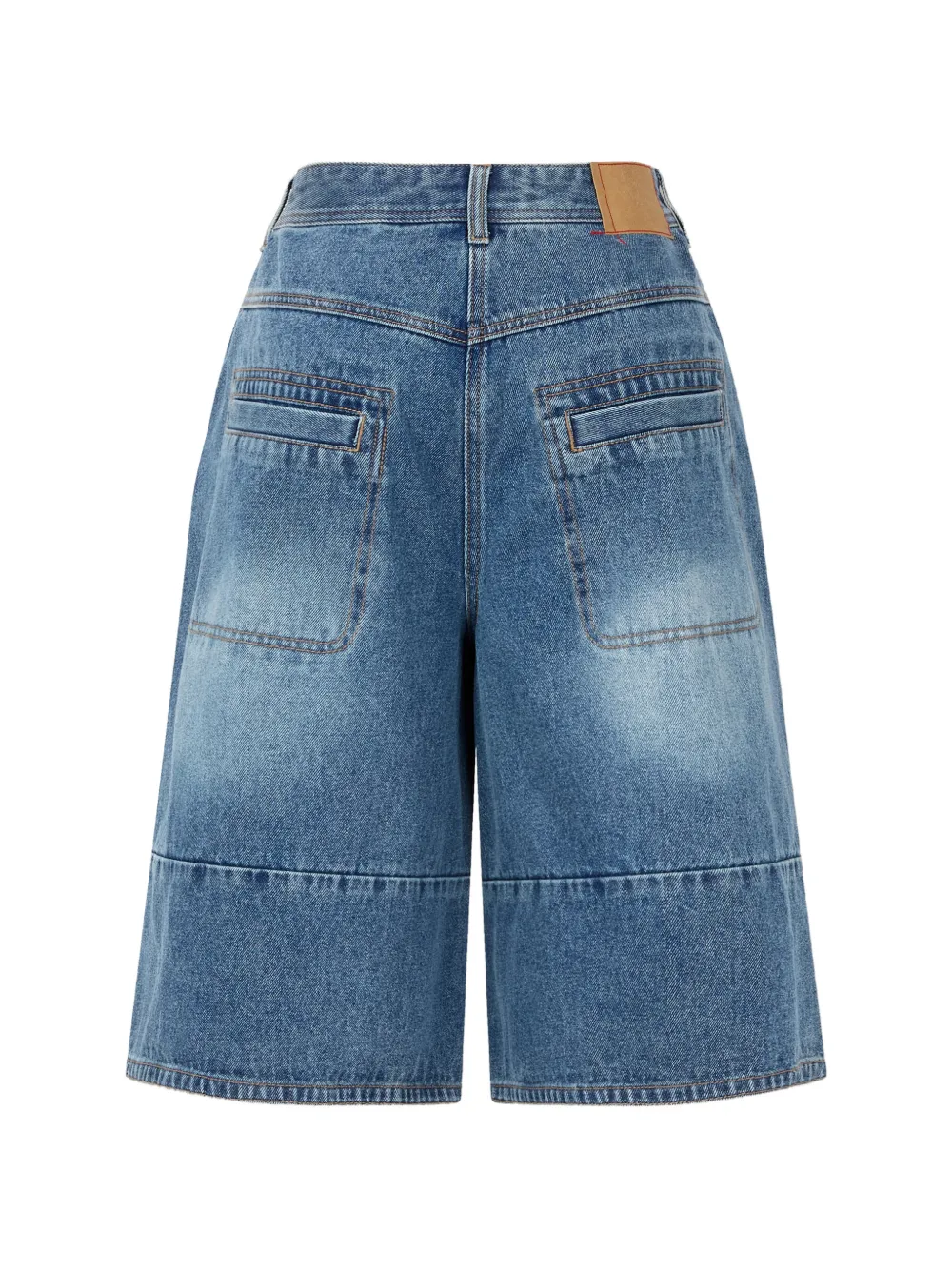 TOMBOY Ruimvallende denim shorts Blauw
