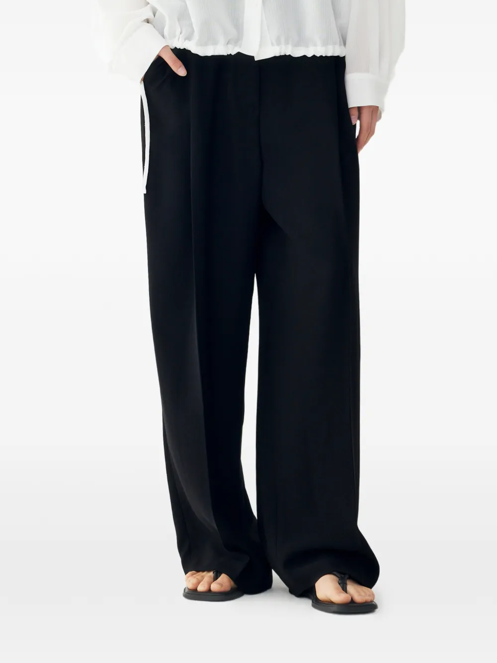TOMBOY Broek met elastische taille Zwart