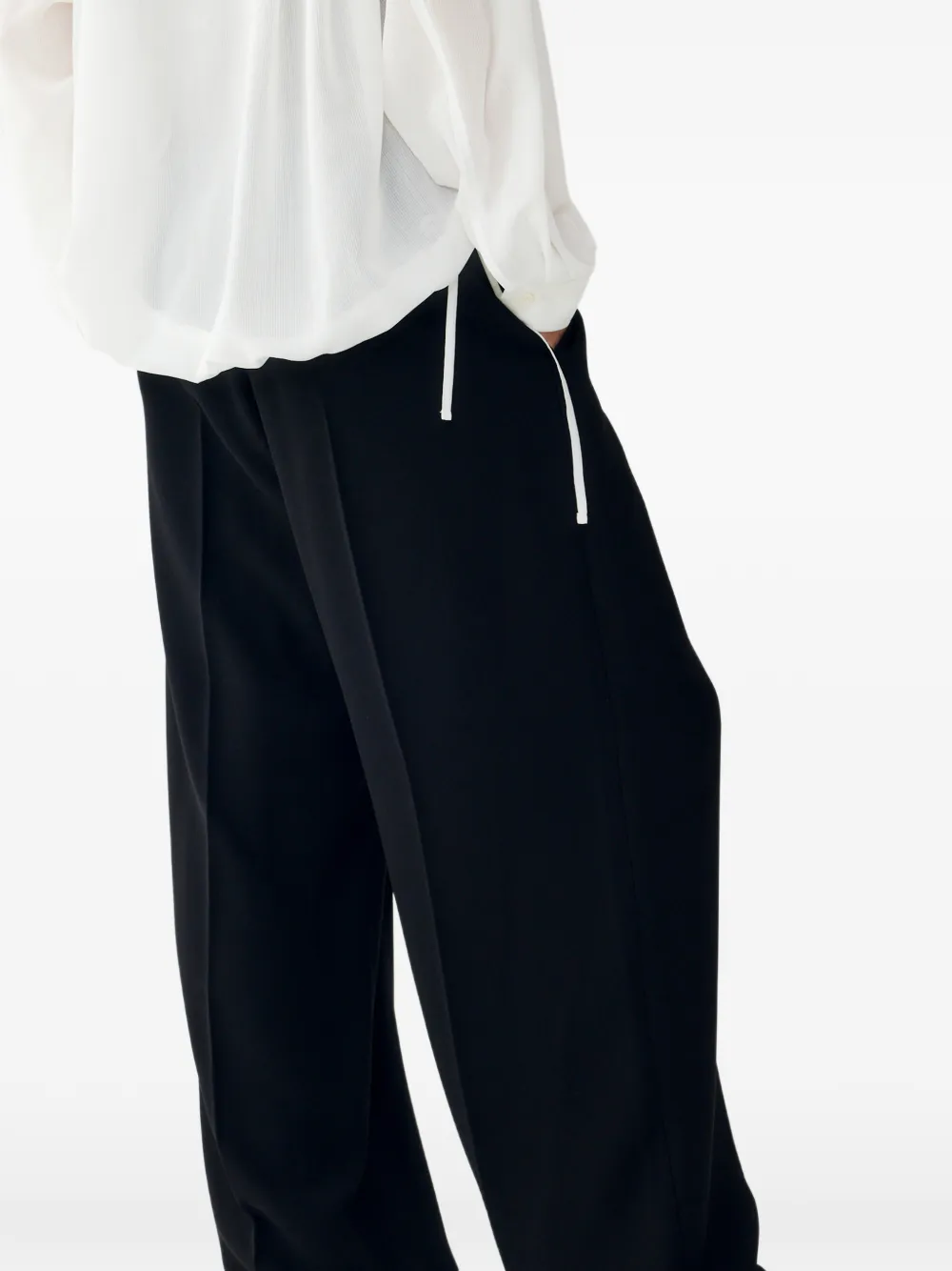 TOMBOY Broek met elastische taille Zwart
