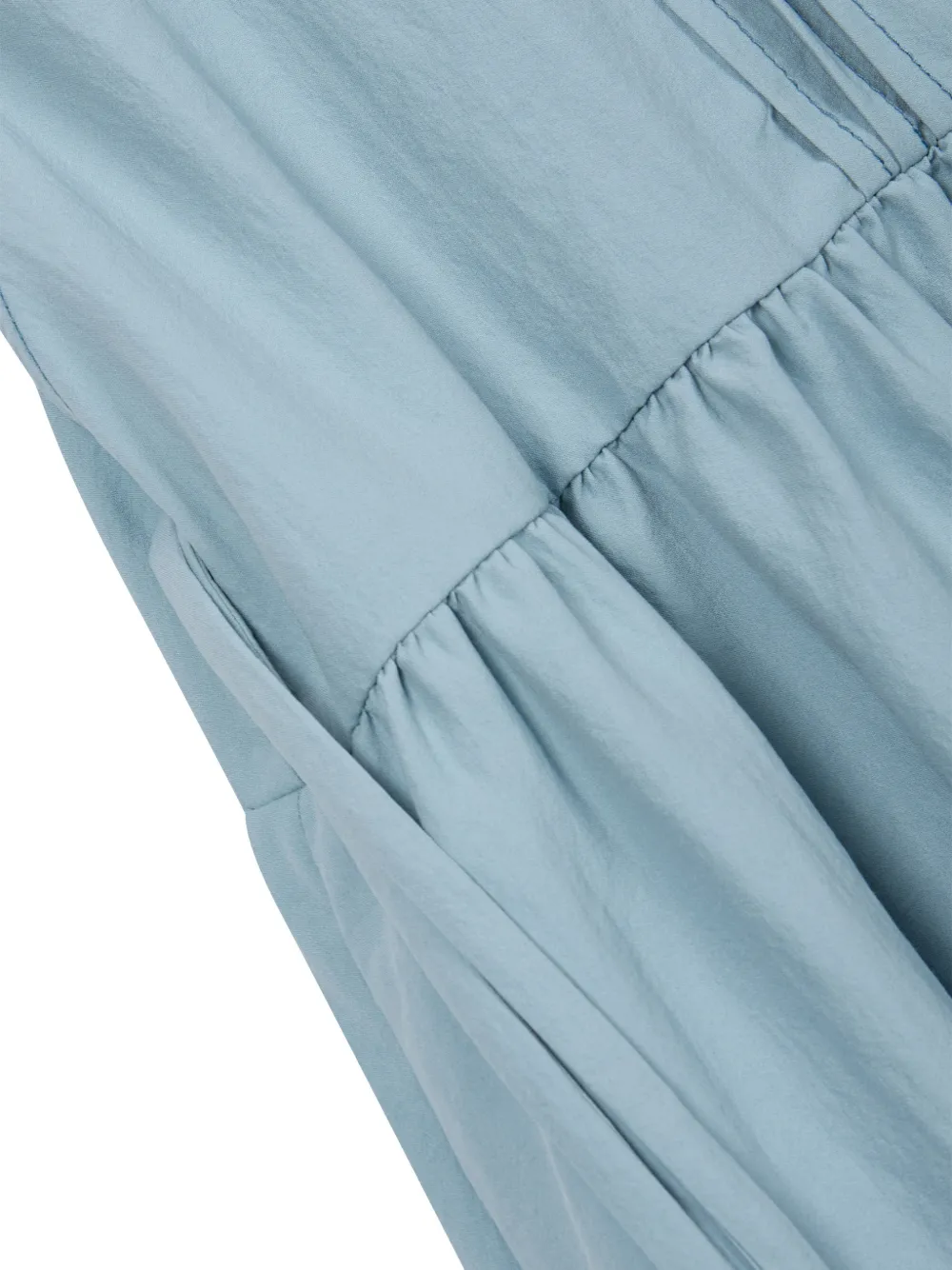 TOMBOY Jurk met gesmockt detail en borstzak Blauw