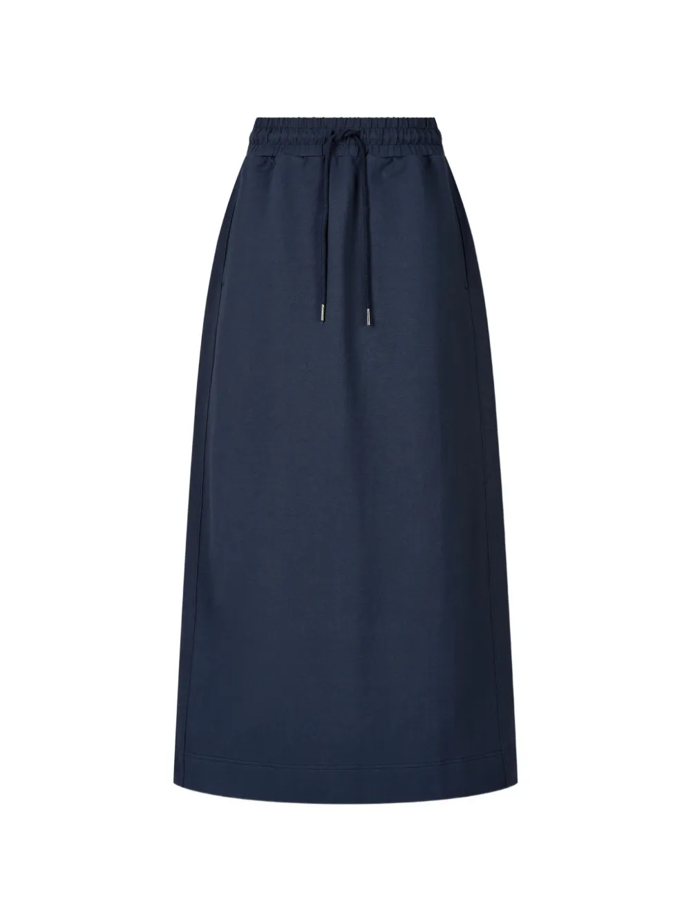 TOMBOY drawstring-waist rear-slit skirt - Blu