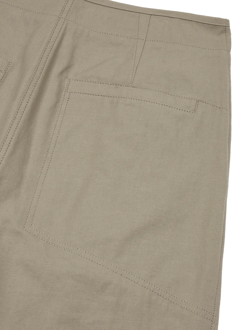 TOMBOY Plooibroek met wijde pijpen Beige