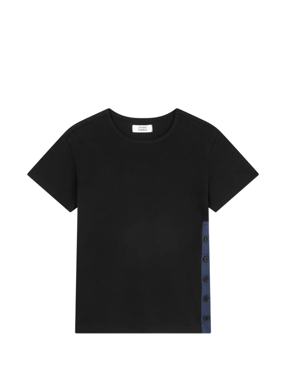 TOMBOY side-button T-shirt