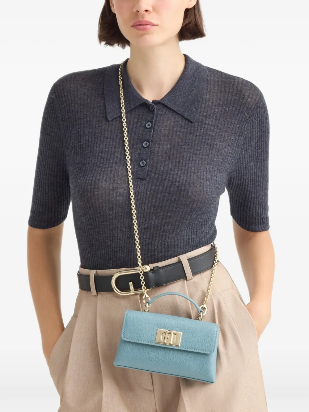 Furla 1927 mini-tas Blauw