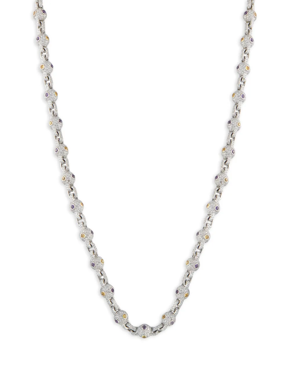 Eliantte diamond ball-chain necklace - Argento