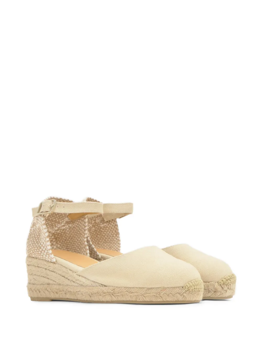 Castañer Carol espadrilles met sleehak Beige