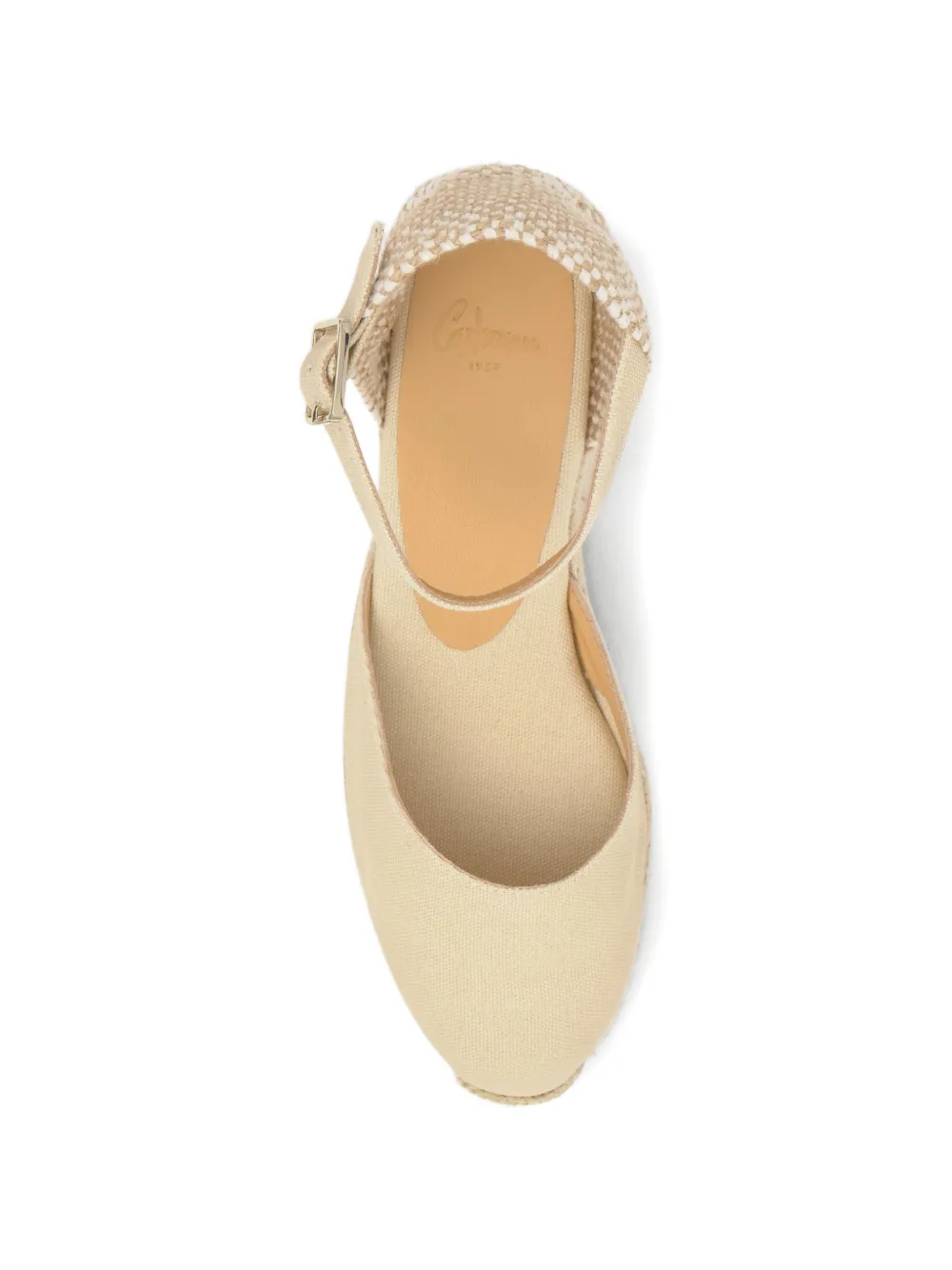 Castañer Carol espadrilles met sleehak Beige