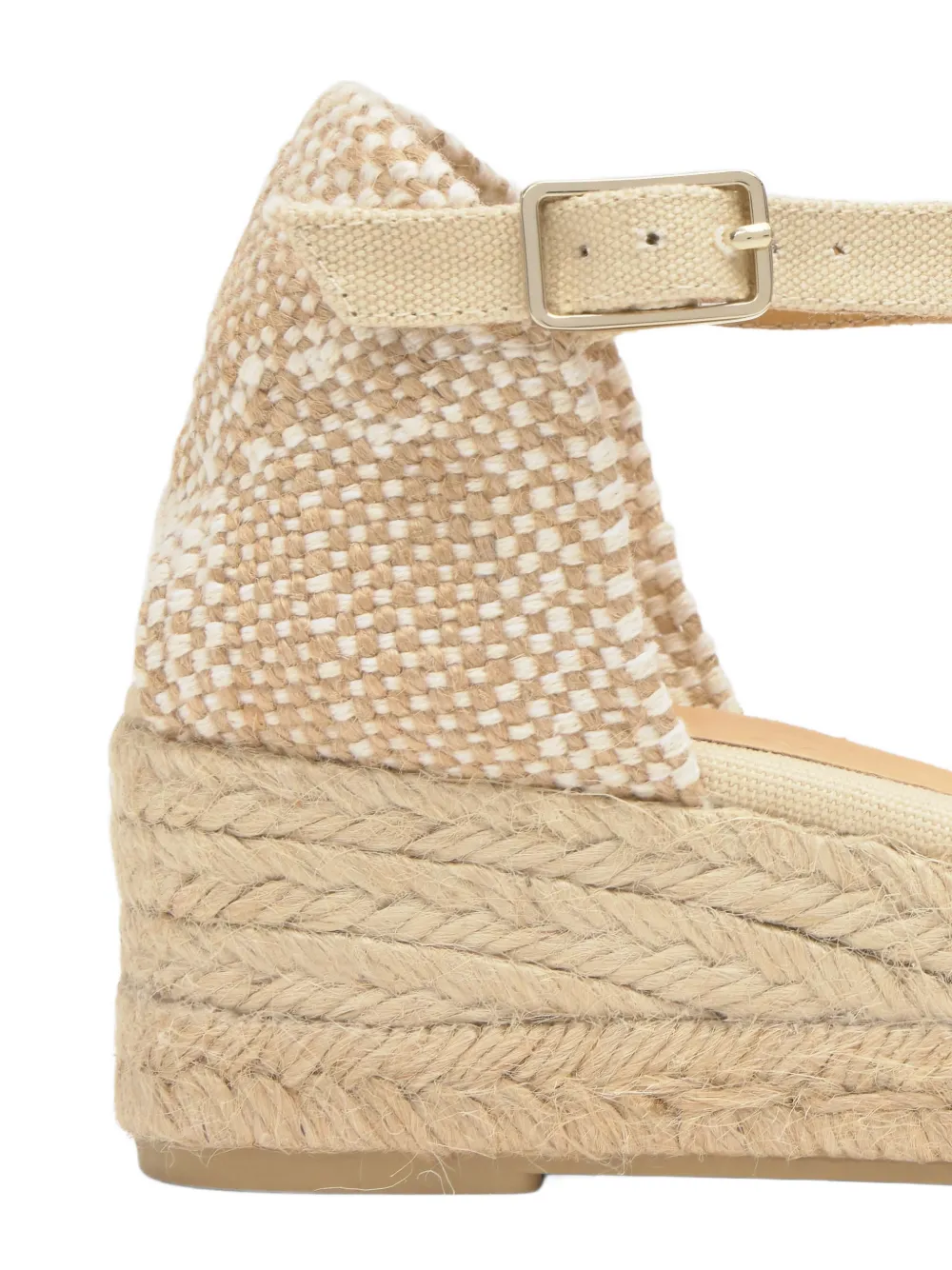 Castañer Carol espadrilles met sleehak Beige