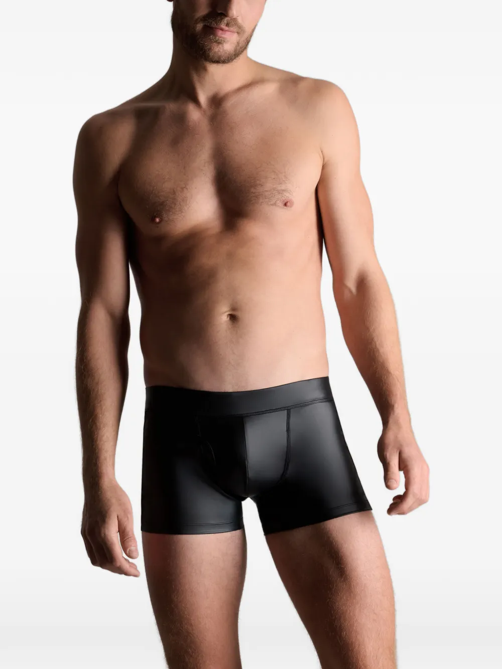 Maison Close Chambre Noire boxershorts met mesh vlak Zwart