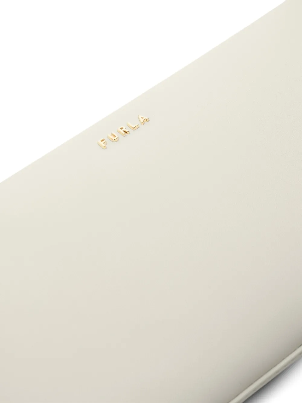 Furla Kleine Classic leren crossbodytas met logodetail Beige