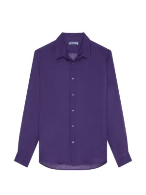Open YY bead-pocket Shirt | Blue | FARFETCH HU