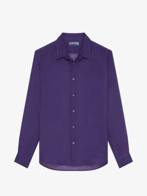 Vilebrequin embroidered long-sleeve shirt