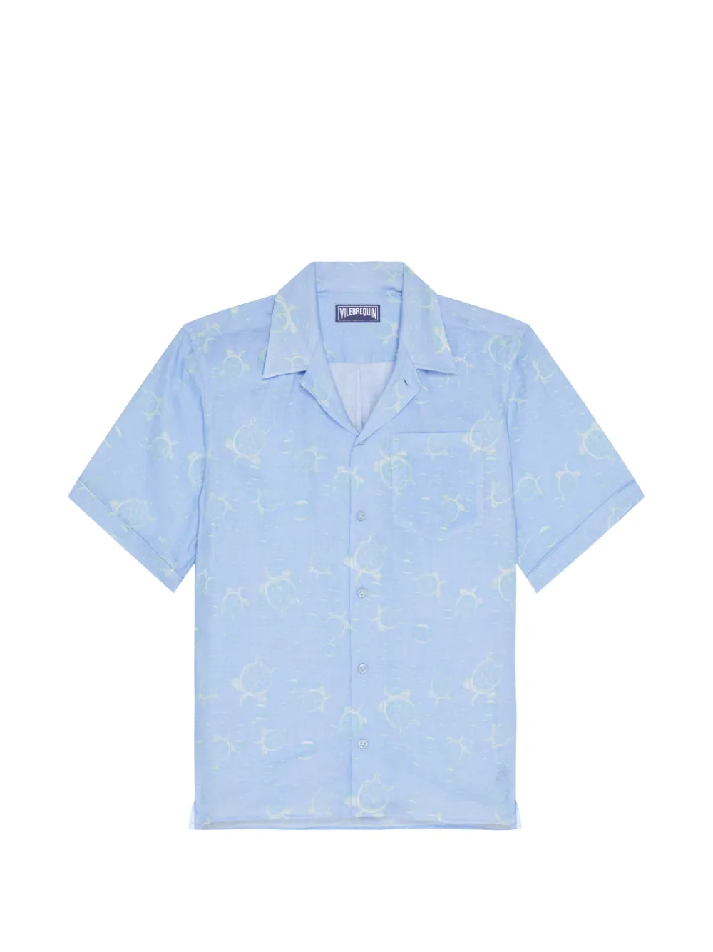 Vilebrequin turtle-print bowling shirt - Blau