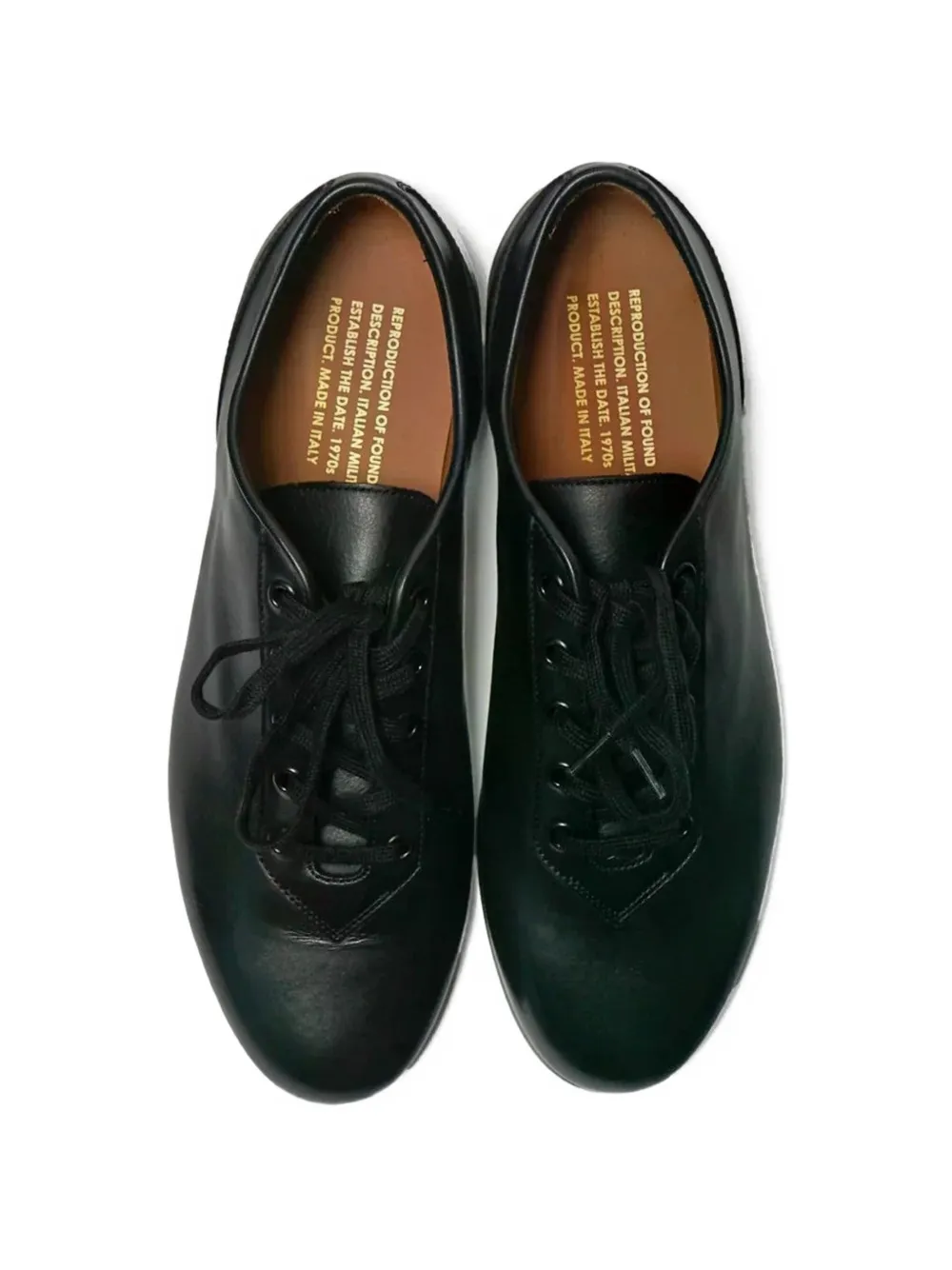 Reproduction of Found Italian Military Oxford schoenen Zwart