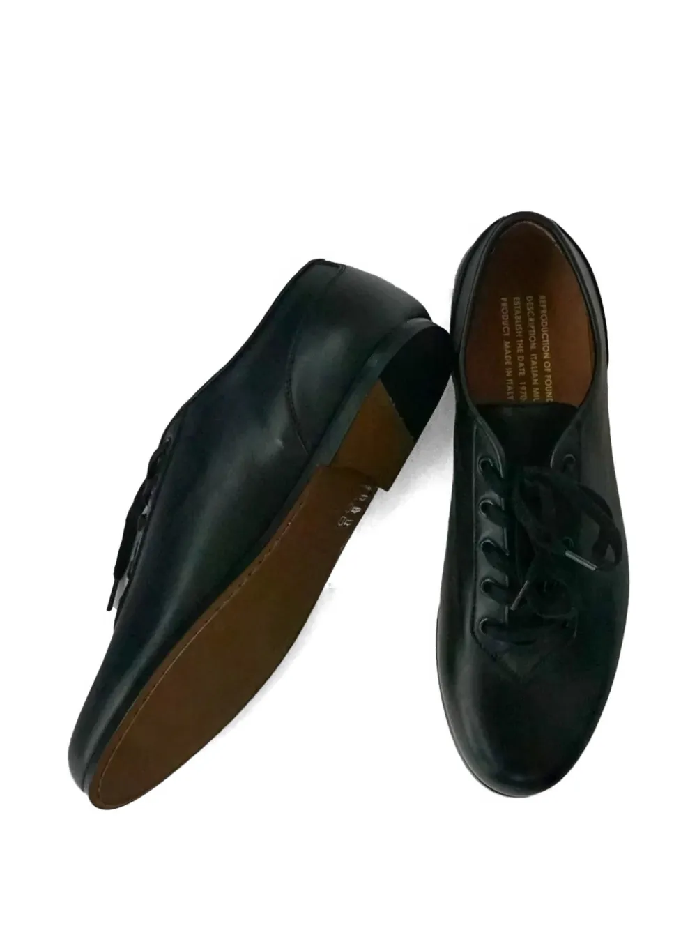 Reproduction of Found Italian Military Oxford schoenen Zwart