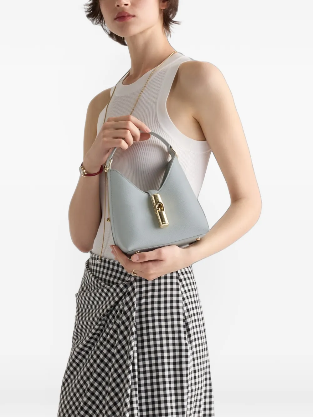Furla Iride Arch mini-shopper Grijs