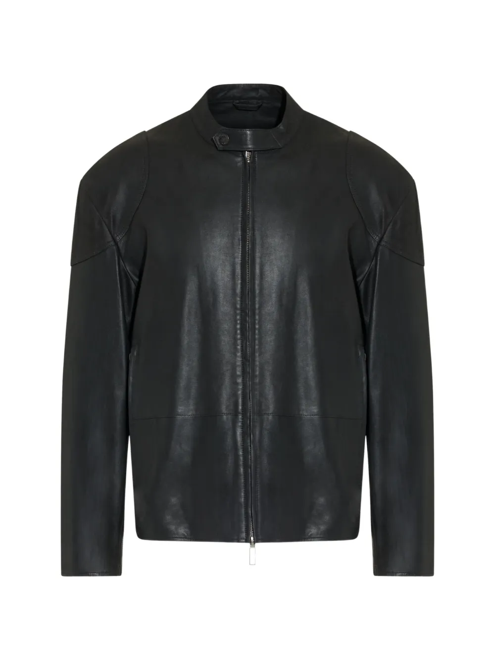Paolo Pecora zip-up leather jacket - Nero