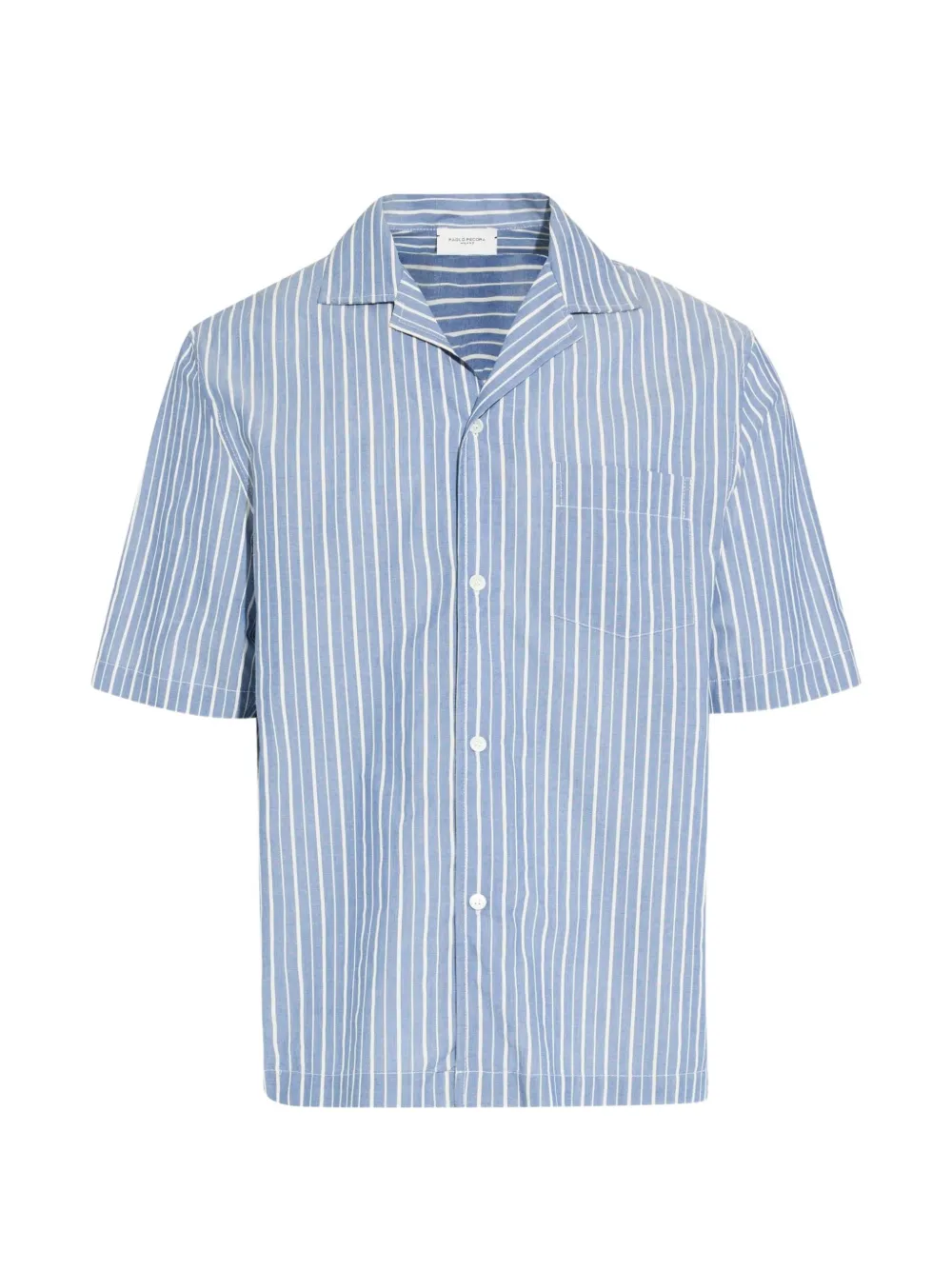 Paolo Pecora striped short-sleeve shirt - Blu