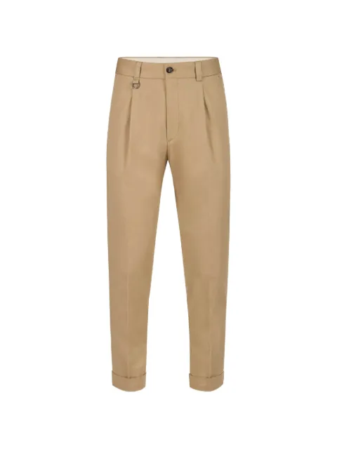 Paolo Pecora pleated turn-up trousers