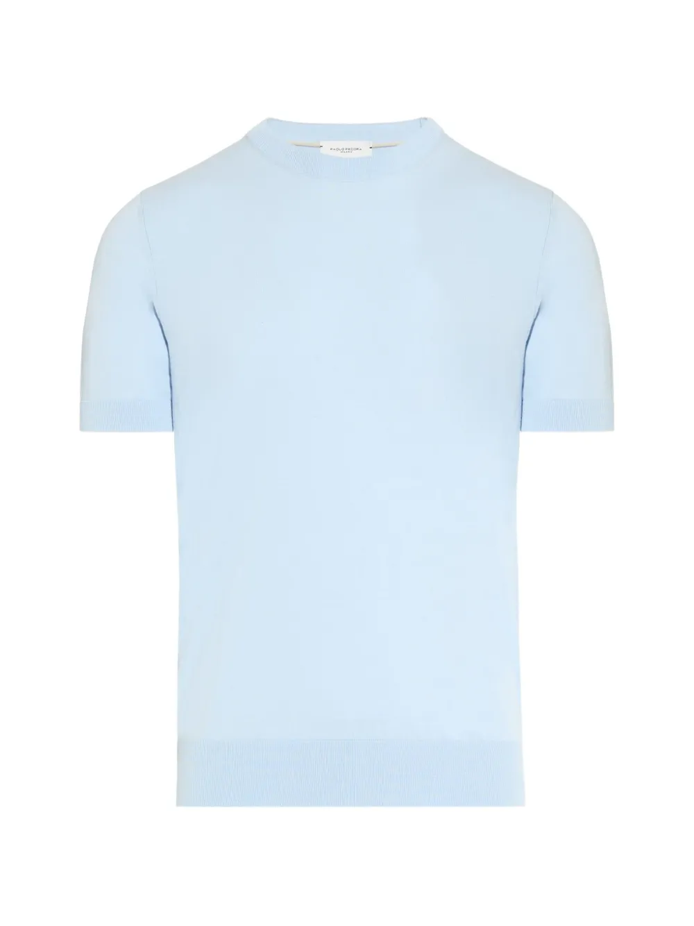 Paolo Pecora short-sleeve cotton sweater - Blu