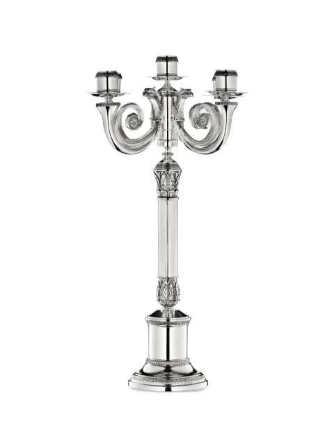 Christofle Malmaison silver-plated candelabra