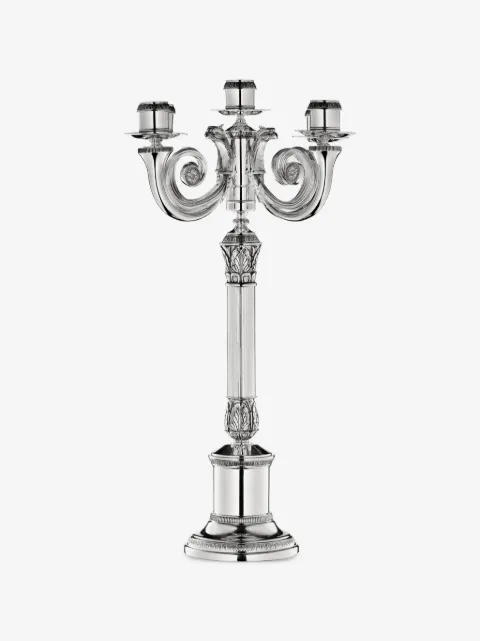 Christofle Malmaison silver-plated candelabra