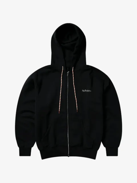 NO PROBLEMO hoodie zippé à logo imprimé