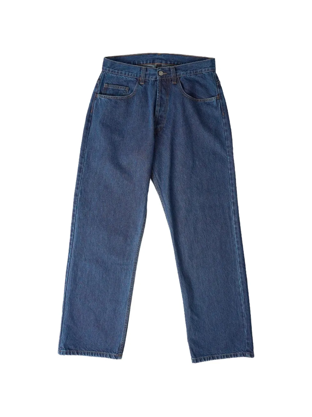 No Problemo Logo-embroidered Bagi Jeans In Blue