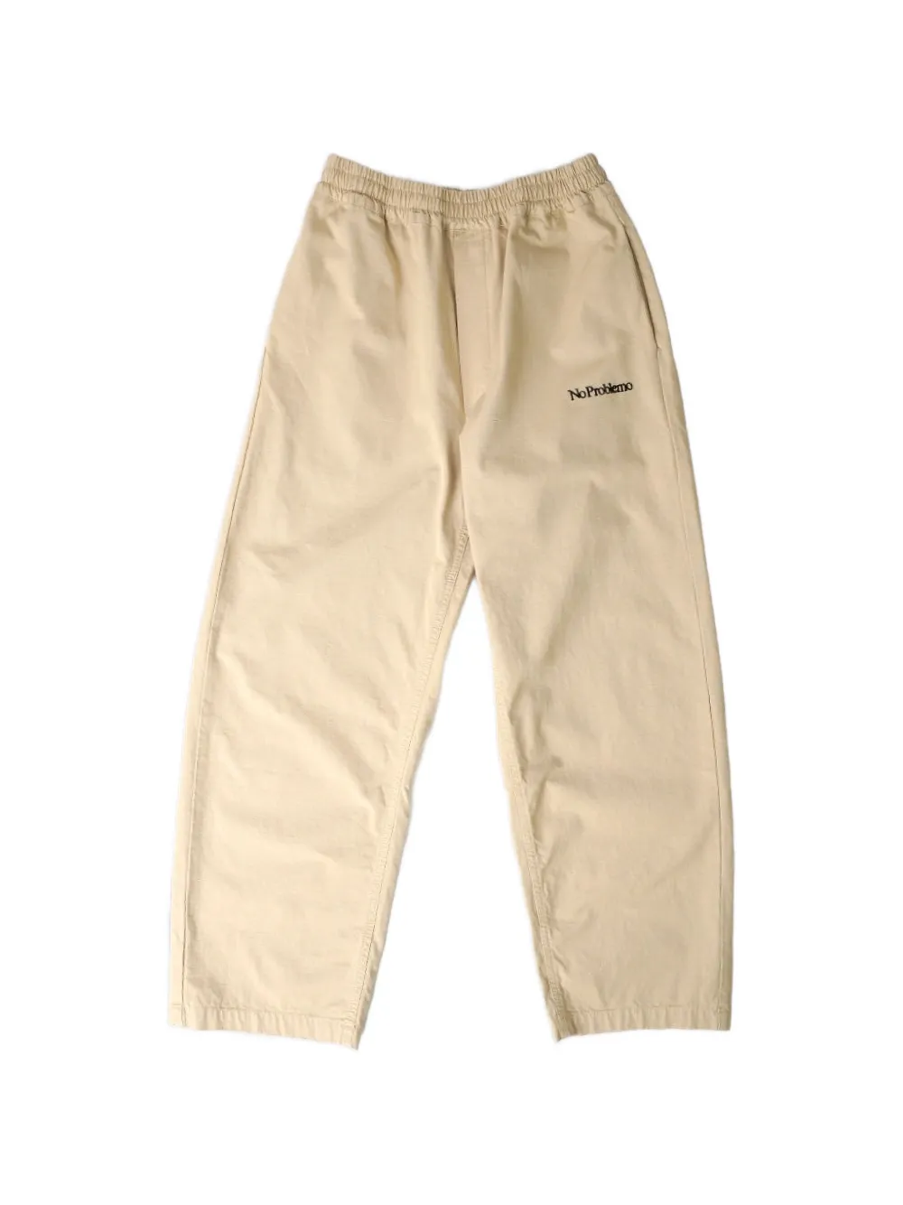 No Problemo Logo-embroidered Ripstop Trousers In Brown