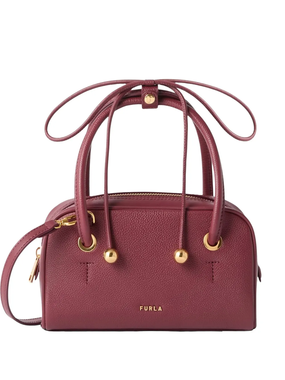 Furla XL Dome leather cross body bag - Rosso