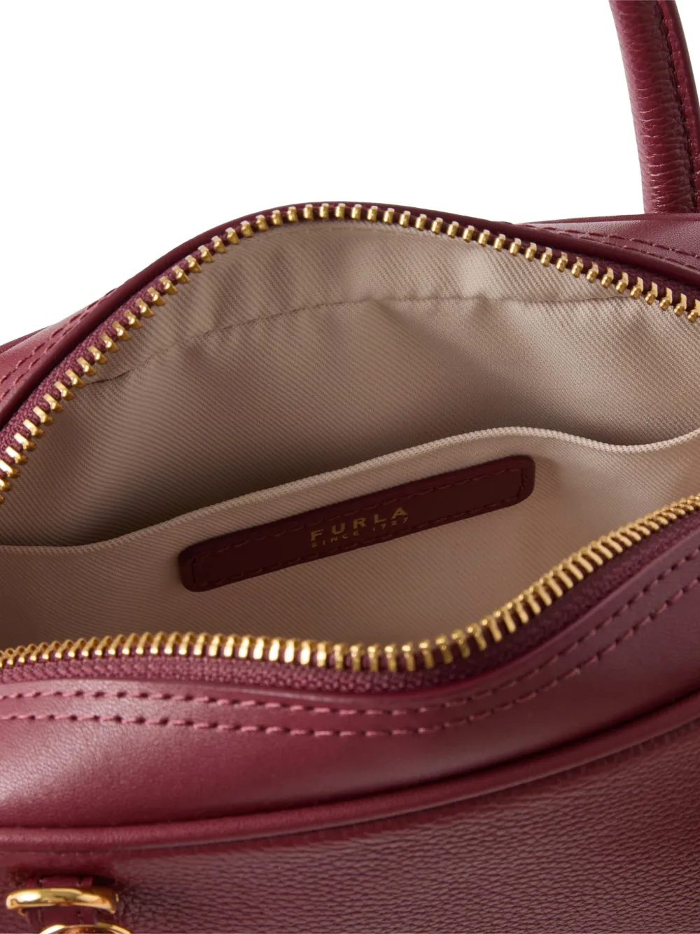 Furla Grote Dome leren crossbodytas Rood