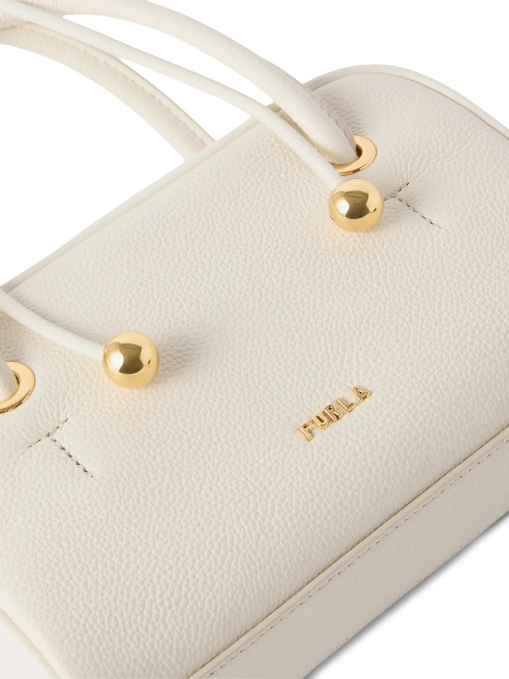 Furla Grote Dome leren crossbodytas Wit
