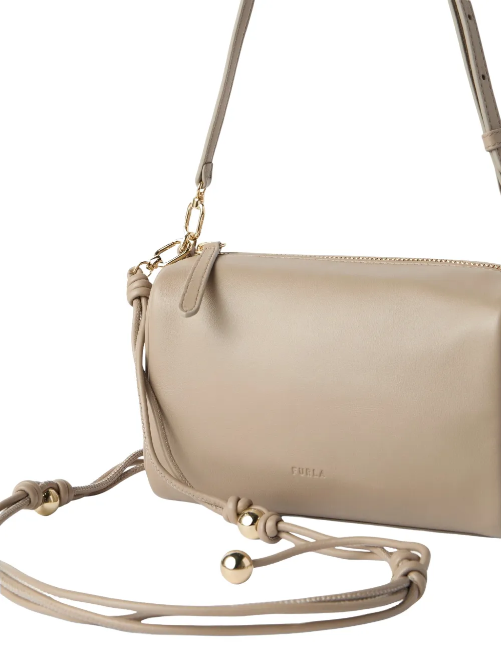 Furla Crossbodytas met logoprint Beige
