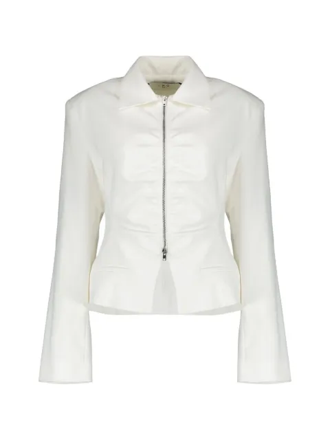 IRO ruched zip-up jacket